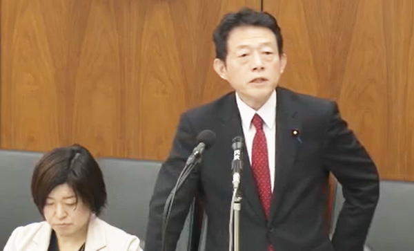米卸への謝罪を引き出した近藤和也衆議院議員（立憲民主党）