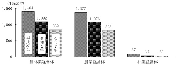 農業経営体 5年で約25万減 82万8000経営体 2025農林業センサス結果