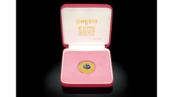 「GREEN×EXPO-2027」公式ライセンス　純金製記念メダルを販売開始