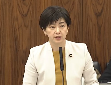 米価を市場任せにすることの限界を指摘する石垣のりこ参議院議員（立憲民主党）