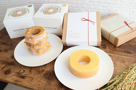 グルテンフリーの米粉バウムクーヘン