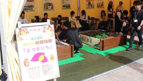 収穫体験の会場