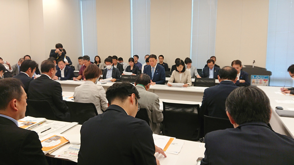 オーガニックを全国に実現する議連の設立総会（衆議院第1議員会館）