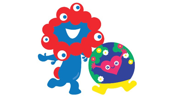 「ミャクミャク」と「トゥンクトゥンク」 (C)Expo 2025 2025 大阪・関西万博公式ライセンス商品 (C)Expo 2027 ２０２７年国際園芸博覧会公式ライセンス商品