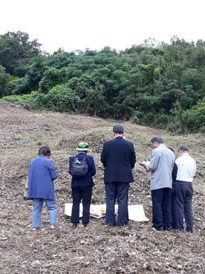 日本兵の墓地