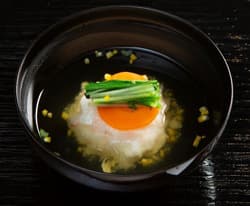 優勝したJakub HORAK選手が作った煮物椀