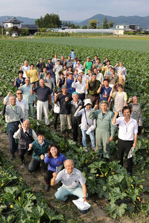 ②	新たな特産品ズッキーニの栽培講習会