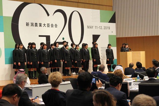 高校生が農業オリンピックを提案－Ｇ20農相会合