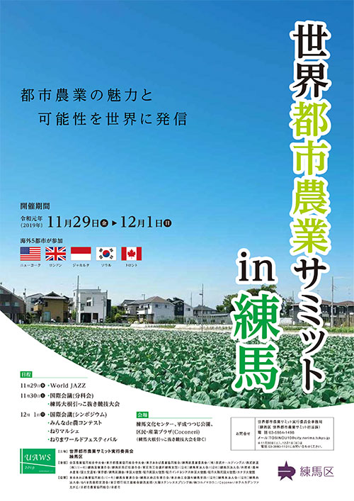 世界都市農業サミット in 練馬のポスター
