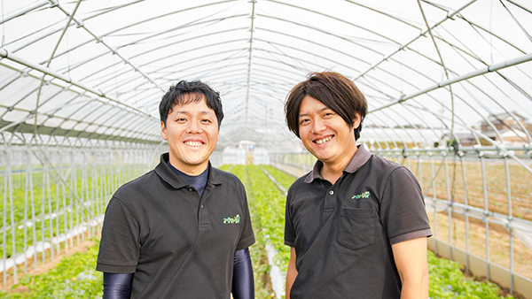 アグリトリオを事業化した代表取締役の石川浩之氏（写真左）と小林勇太氏