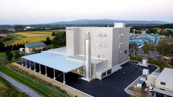 北海道滝川市の北海道工場内に新設された除草粒剤工場