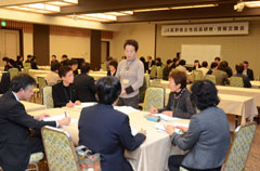 2012年11月に松本市で開催された女性理事研修会（写真提供：ＪＡ長野中央会）