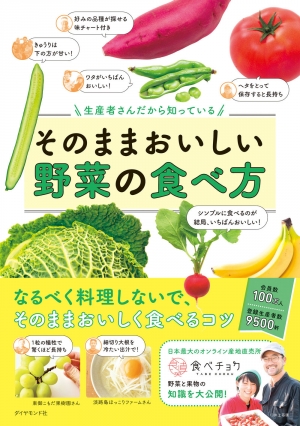 食べチョクによる『生産者さんだから知っているそのままおいしい野菜の食べ方』発売