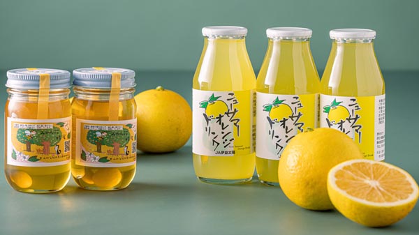 河津産蜂蜜と伊豆のニューサマーオレンジジュース