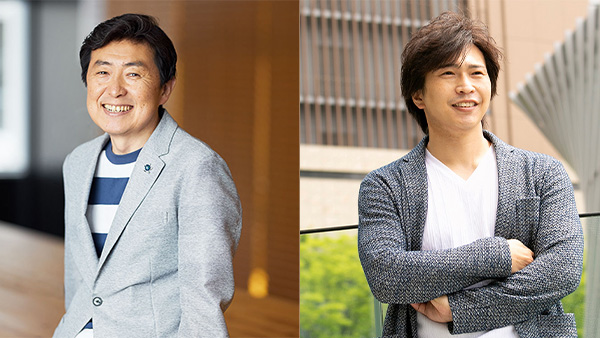 トークの進行とともに自らのがん体験を語る笠井信輔さん・ゲストとして登壇する谷島雄一郎さん