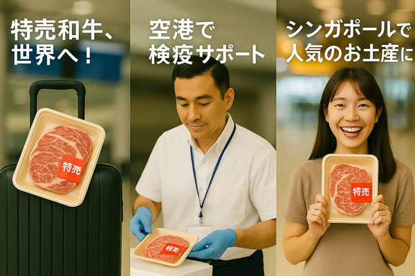 九州和牛をシンガポール人に人気のお土産に