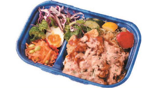 「トマトソースのタルタルチキン南蛮弁当」（646円・税込）