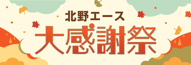「北野エース 大感謝祭」数量限定で増量商品など用意　26日から開催