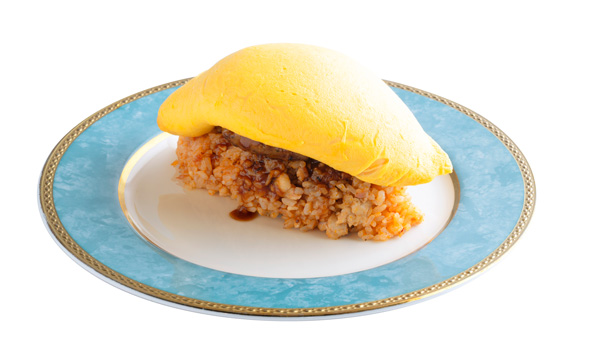 東海エリア代表 「とろ～り卵のオムライス　さん太」の 「牛肉ハンバーグぱっかーんオムライス」