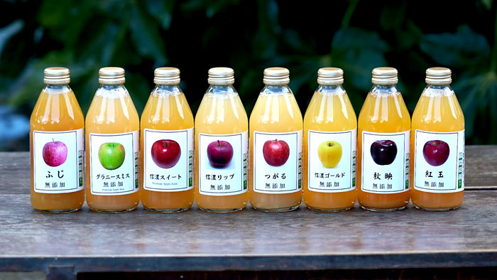 8種の飲み比べりんごジュース