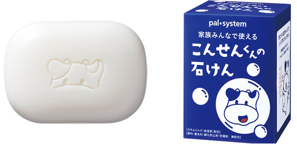 防腐剤や酸化防止剤を入れずに作った「こんせんくんの石けん」