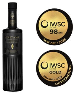 「IWSC2023」で最高金賞メダルを受賞した「DAIYAME 40」