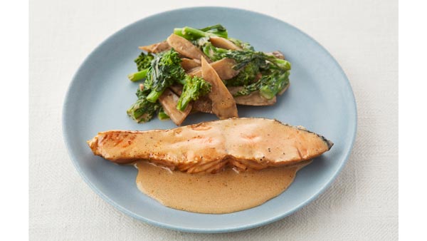 旬の野菜と魚をおいしく簡単に「鮭の蒸し焼き 醤油マヨソース」新発売　キユーピー
