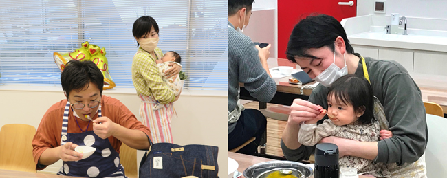 2022年に従業員を対象に開かれた「パパのための離乳食教室」