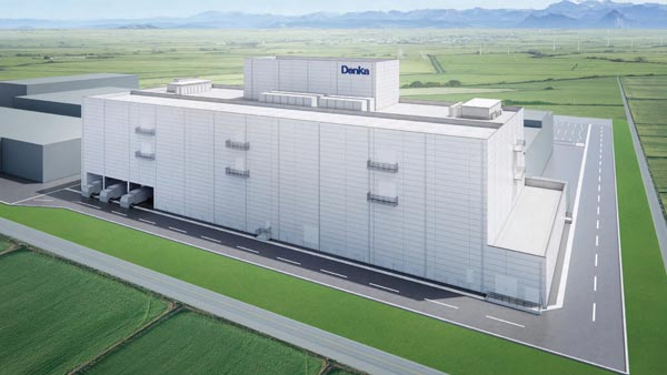 五泉事業所鏡田工場 製造新棟の外観