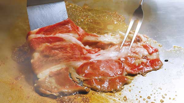 「鳥取和牛」の焼きしゃぶ