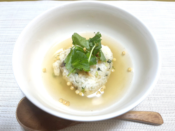 金賞の「へしこおにぎりのだし茶漬け」