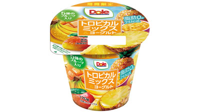 丸ごと食べても100kcal以下「Doleトロピカルミックス＆ヨーグルト」新発売の　協同乳業s.jpg