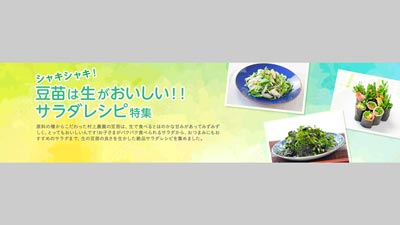 “生の豆苗”の魅力を紹介　レシピ特集ページを公開　村上農園_01s.jpg