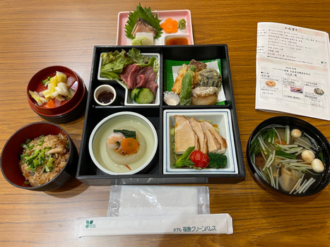 参加産地の食材を取り入れた昼食（パルシステム福島）