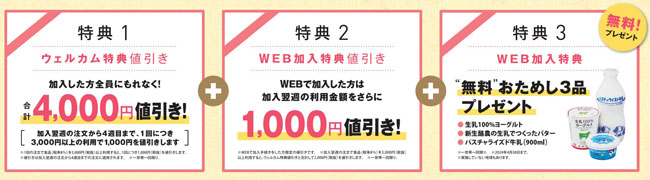 生活クラブに新規加入で最大5,000円値引き