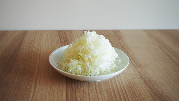 「ふわふわキャベツ」の盛り付けイメージ