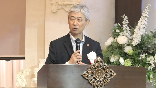基金設立の抱負を語る大信理事長