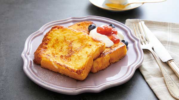 吸水性が高い米粉パンはフレンチトーストにもおすすめ