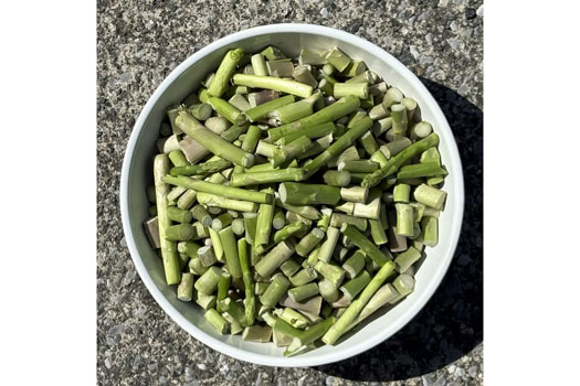 山形県産未利未利用のアスパラガスをアップサイクル