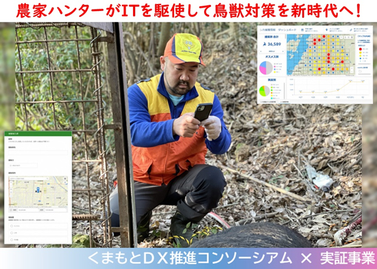 熊本県のDX公募実証事業で「鳥獣被害対策情報プラットフォーム」構築　イノP×ESRIジャパン