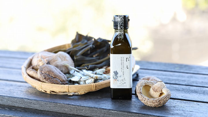 魚介と干し椎茸の旨みをたっぷり凝縮「だしオリーブオイル」新発売　井上誠耕園