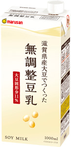 滋賀県産大豆でつくった無調整豆乳1000ml