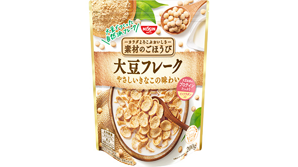 大豆でつくった自然派フレーク新発売　日清シスコ