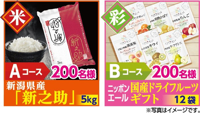 「農協シリーズ」購入で新潟県産米など400人にプレゼント　協同乳業