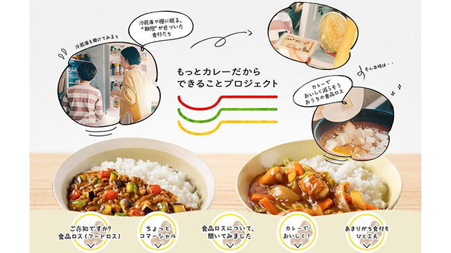 家庭の食品ロスはカレーで削減　プロジェクトサイトをリニューアル　ハウス食品