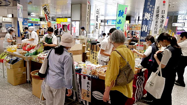 過去に開催された「埼玉県産品フェア」の会場