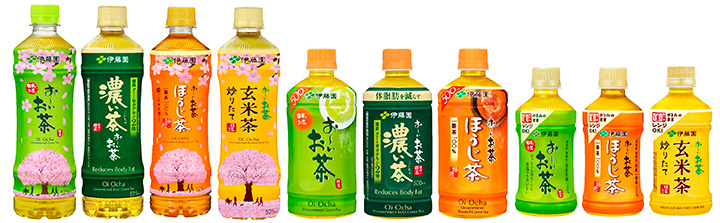 対象製品「お～いお茶」ペットボトル飲料