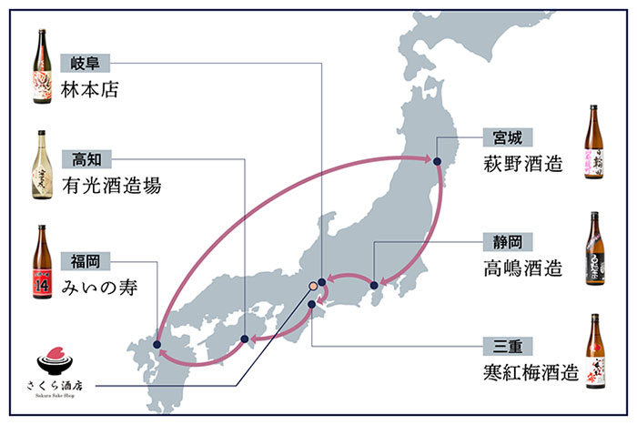 リレー方式で自社のキー原酒を次の蔵に渡し、ブレンドを繰り返す