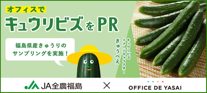 東日本の600社で「福島県産きゅうり」冷蔵サンプリング実施　ＪＡ全農福島