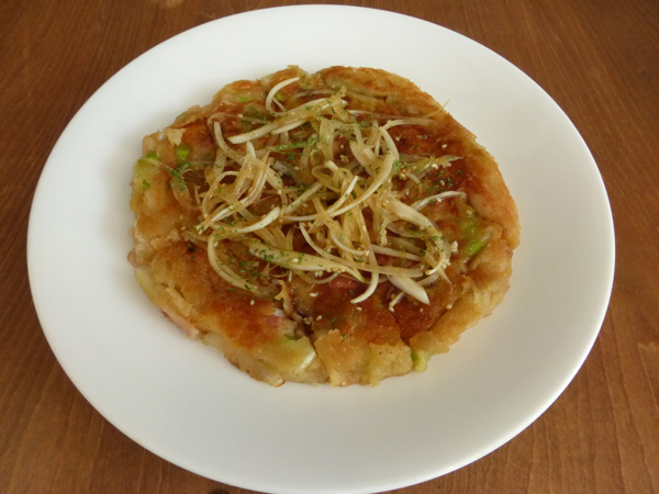 チャレンジグルメ大賞の『甘味たっぷりたまみどりチーズチヂミ』